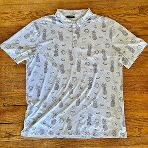 Yatta Golf Men's Performance Golf Polo (Blue, XXL)